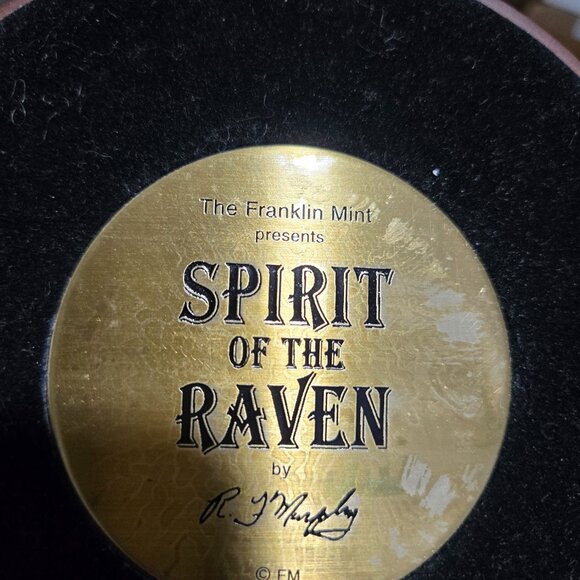 "Spirit of the Raven" Franklin Mint Native American Bronze Statue - Picture 6 of 6